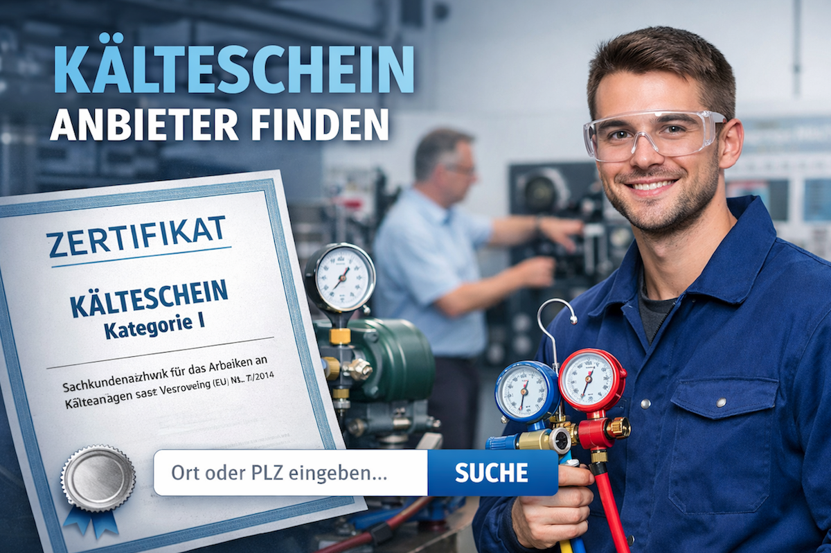 Kälteschein - Sachkundenachweis für Kälteanlagen
