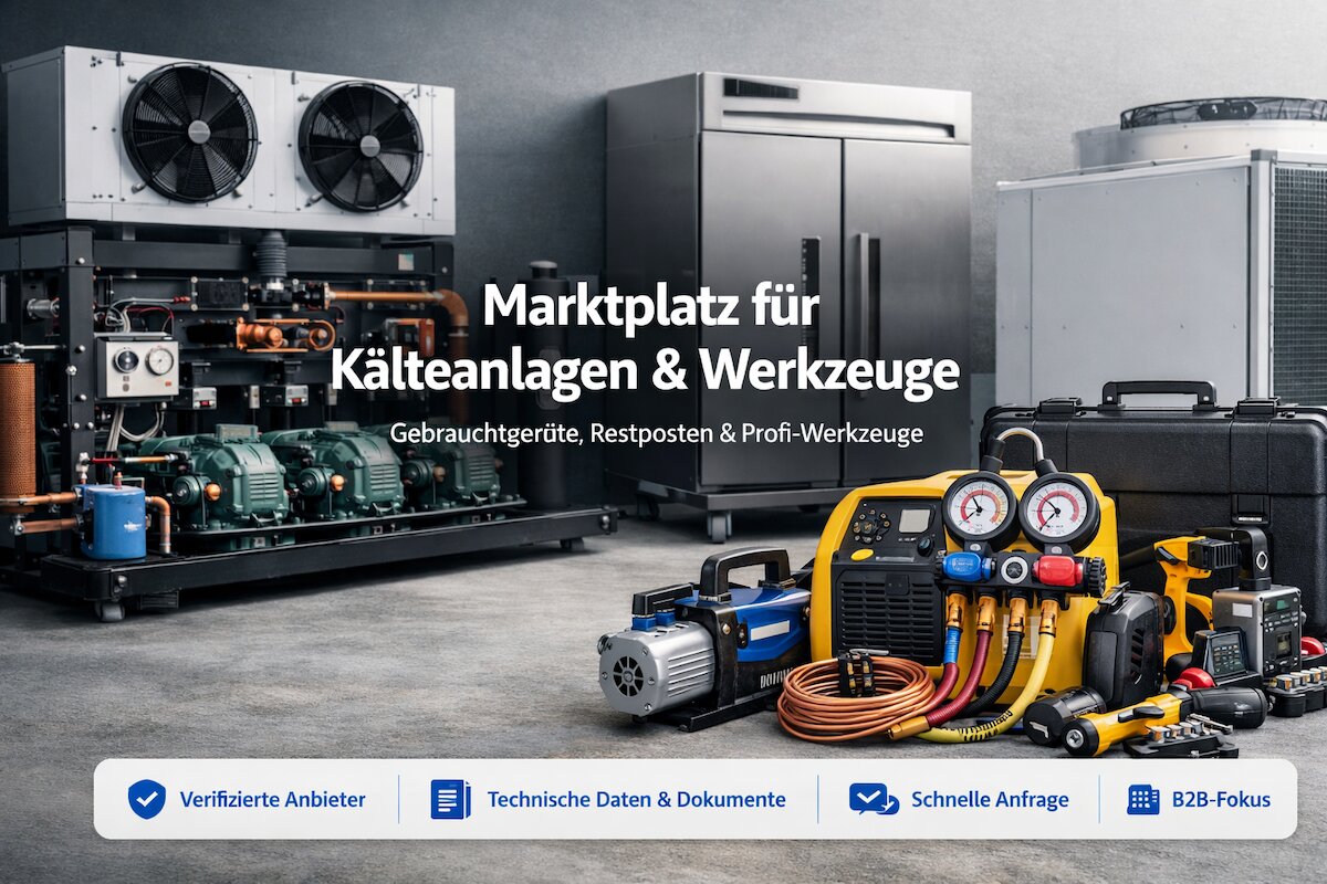 Marktplatz - Gebrauchte Kältetechnik & Werkzeuge